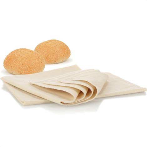 Lot de 3 torchons en lin pour la cuisson du pain - Toile à pâte 100% lin naturel - Linge de boulanger pour la préparation de la pâte et la cuisson (75x45cm - 3 pièces) (1/2)