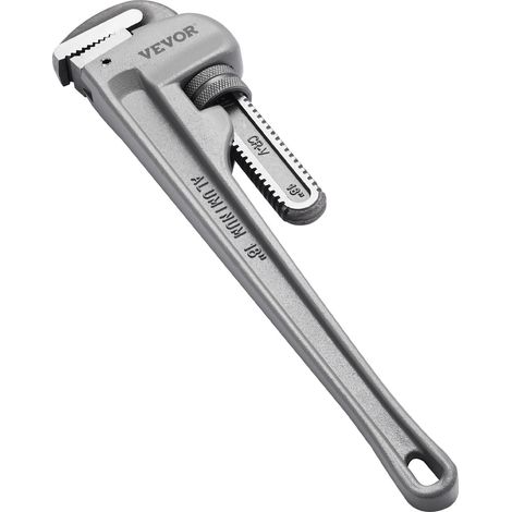 Clé Serre Tubes Droite 45,7 cm, Tuyau à Griffe en Aluminium, Clé de Plomberie Réglable, avec Mâchoire Haute Résistance et Poignée Ergonomique pour Conduites d'Eau, Réparations Automobiles (1/5)