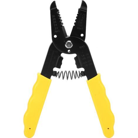 Multifunctional Wire Stripper for Home Electricians, Terminal Crimping Pliers (Yellow) (1/5)
