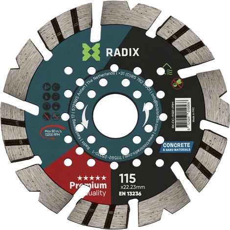 Disque diamant béton - Radix - Premium - 115 x 22.23 mm (1/3)