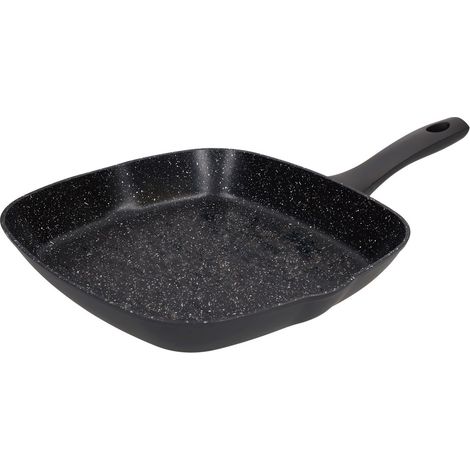 Padella per griglia in alluminio forgiato liscio serie Salova Ø28cm