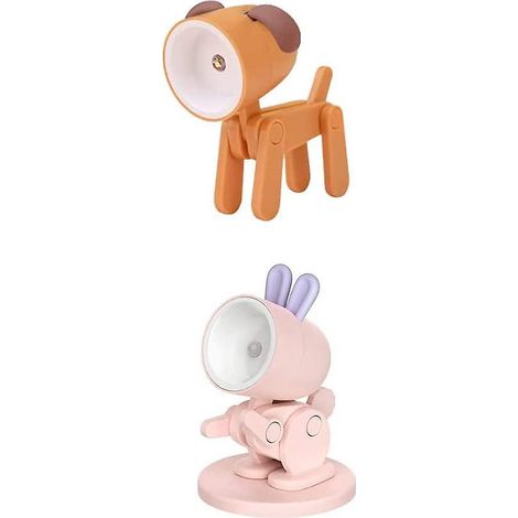 mini Lampe De Nuit Cartoon, 2 Pices Mini Veilleuse De Nuit, Petite Lampe De Table Sans Fil, Mini Lampe De Nuit Pour Enfants, Veilleuse Support De (1/5)