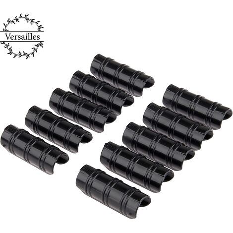 Gewächshausclips, 20 Stück 20-mm-Versailles-Rohrclips zur Befestigung von Abdeckungen an Gartengewächshäusern, Folien und Pflanzen (1/4)