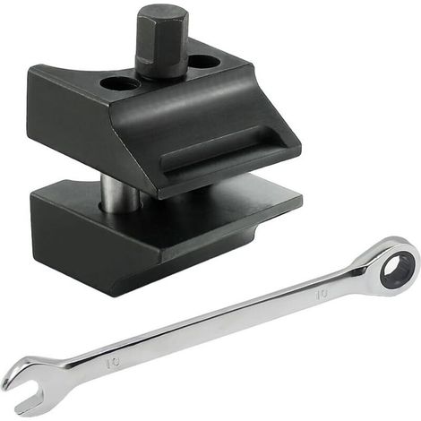 Écarteur de jambe de force universel en acier allié pour jambes de force de suspension, double extrémité, pour moyeux à rotule supérieur et inférieur. (1/5)