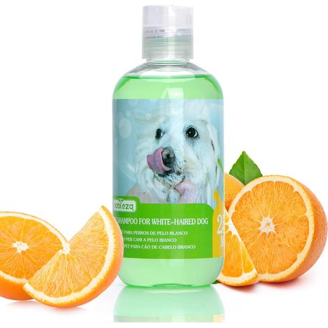 Shampoing pour chien - Toilettage optimal pour les pelages clairs et blancs, Shampoing pour chiens blancs Shampoing pour maltais, bichons havanais et bichons 250 ml