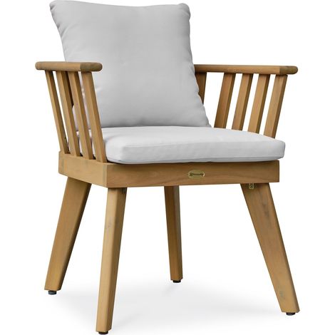 LISO - Poltrona da giardino con cuscini - Acacia - REMARQUABLE