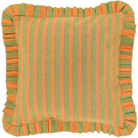 Lemetex UNIQUE Living® Deko-Kissen Ruth 45 cm x 45 cm apricot/nile green