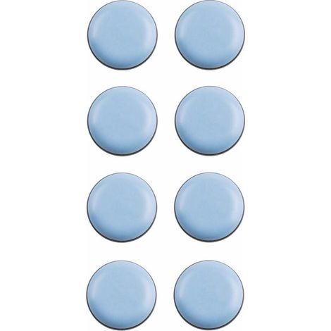 Cyclingcolors – Set mit 8 runden Teflon-Gleitern, 25 mm – Selbstklebende Bodenschoner für Parkettböden – Stuhl- und Möbelfüße (1/2)