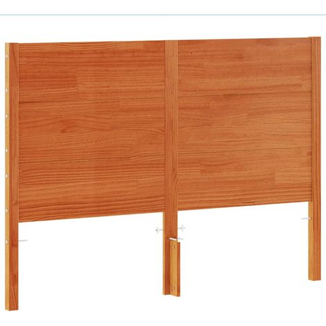 Testiera Testata del letto Marrone Cera 135 cm in Legno Massello di Pino (1/5)