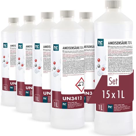 15x 1 L Ameisensäure 73% technische Qualität