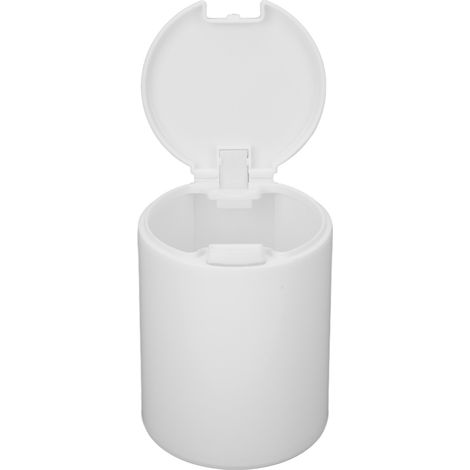 Distributeur de Disques de Coton avec Couvercle Anti-Poussière, Léger et Compact pour Salle de Bain (1/5)