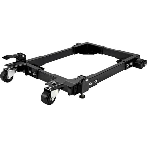 Base mobile robuste, capacité 680 kg, réglable de 45,7 x 61 cm à 67,3 x 80 cm, roulettes pivotantes, pour équipements de menuiserie et machines. (1/5)