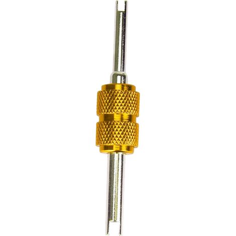 1PCS Tournevis à double tête pour noyau de valve, démonteur et installateur en alliage d'aluminium pour climatiseur. (1/5)