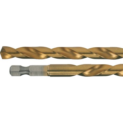 D-14978 Broca de metal HSS-TiN, 6 x 113 mm (1/2)