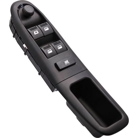6554.CF Bouton de commande de lève-vitre électrique de porte avant gauche, compatible avec les voitures Peugeot 406, commande la montée et la descente de la vitre côté conducteur, facile à utiliser. (1/4)