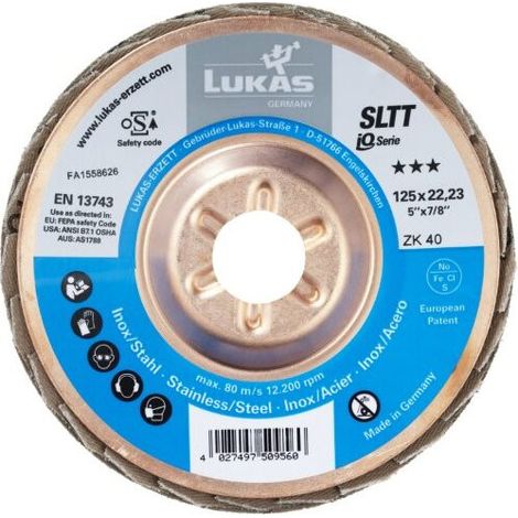 10 Stück Fächerscheibe SLTT universal 150 mm ZK 60