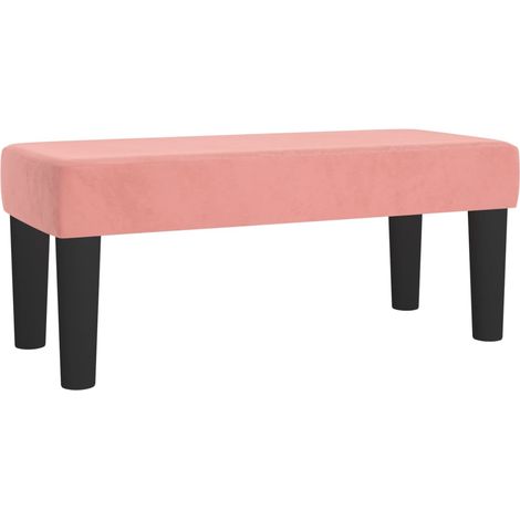 Banc Rose 70x30x30 cm Velours (1/5)