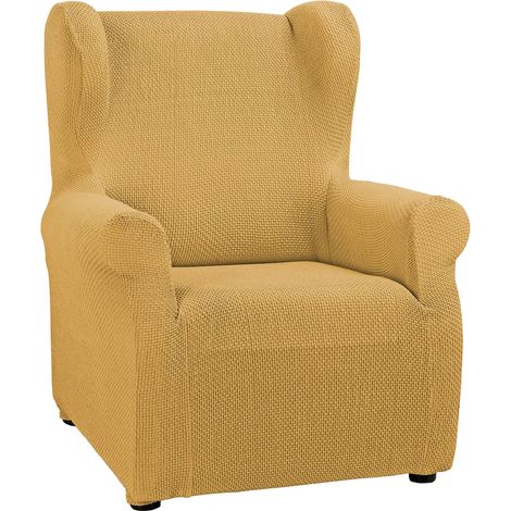 Housse de Fauteuil à Oreilles Daytona Moutarde (1/4)
