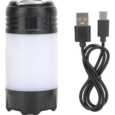 Campinglaterne Typ C, wasserdicht (IPX4), 2000-mAh-Akku, LED-Laterne, vielseitig einsetzbar für Camping und Wandern. (1/5)