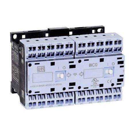 WEG CWCI09-01-30D24S Relè invertitore di carico 6 NA 4 kW 230 V/AC 9 A con contatto ausiliario 1 pz. (1/2)