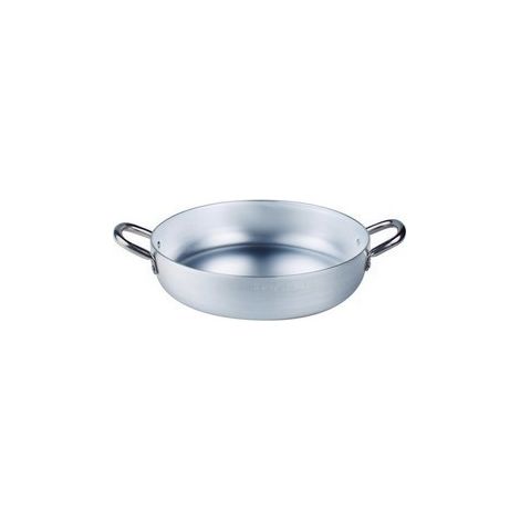 Tegame in alluminio - 2 manici - Ø38xh8 cm