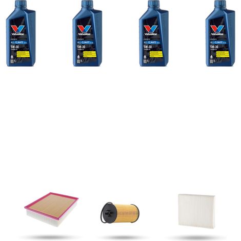 Kit tagliando 3 FILTRI e 4L OLIO compatibile con Chevrolet Aveo II 1.4 74kw dal 2011 (1/5)