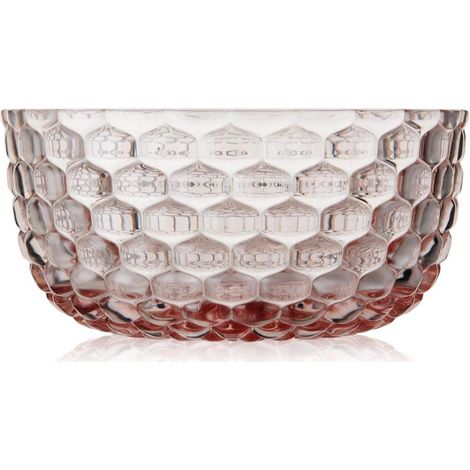 Assiettes de table, verres, bols et carafes, Plastique, Rose transparent, 14x14x7 1 (1/5)