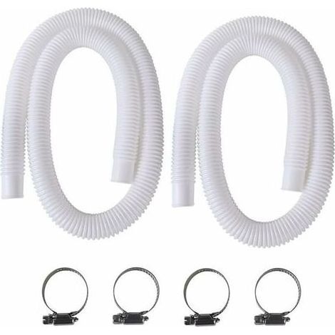 2-teiliger 150 cm Pool-Saugschlauch – 32 mm transparentes PVC – Kompatibel mit Intex 330/530/1000 GPH Pumpen – Schnelle Installation (1/5)