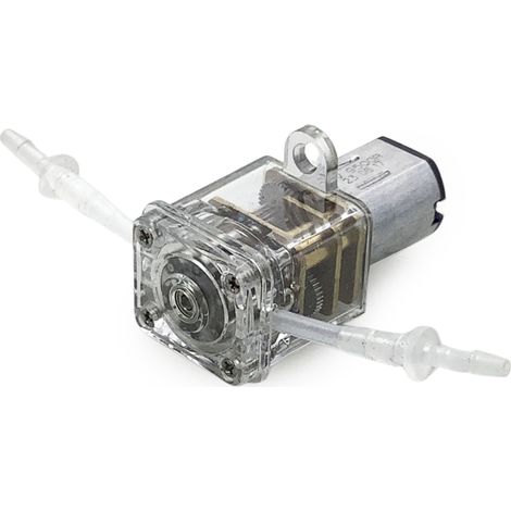 GROTHEN Pompe péristaltique dosage 3V mini pompe liquide auto-amorçante 1ml/min pompe à eau tube silicone pour aquarium labo analyse chimique 1mm ID x 2mm OD