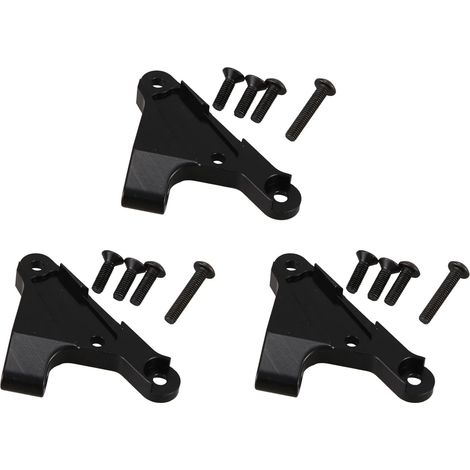 3X Monture Panhard pour Barre Stabilisatrice en Métal pour Voiture sur Rc 1/10 Axial Scx10 III Axi03007 Axi231017 Pièces de Mise à Niveau, Noir (1/5)