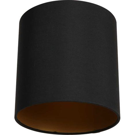 Mexlite - pantalla de lámpara - Shade - negro - lino - Ø 18cm -