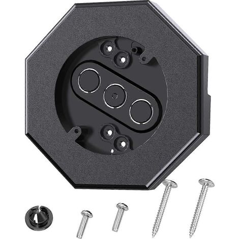 Kit de montage pour bardage octogonal, lampes verticales pour bardage 8141 noires (1/5)