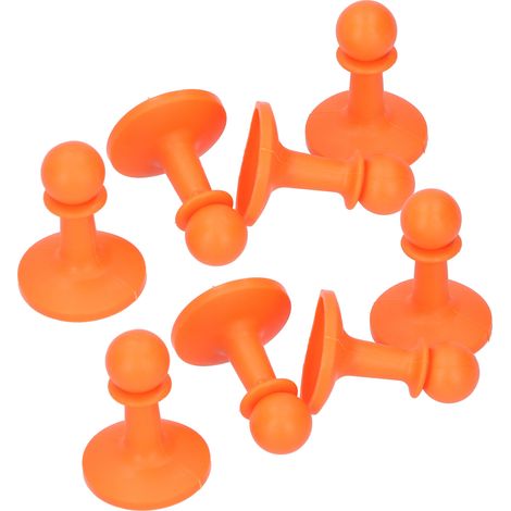 8 pièces Capuchon Antifoudre pour Mât de Tente, Équipement de Camping et Randonnée (Orange) (1/5)
