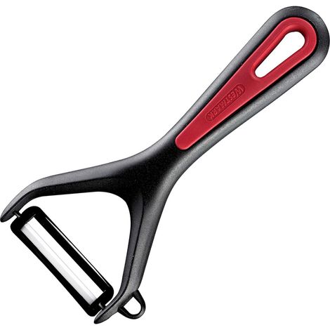 Westmark Pelapatate e asparagi con lama in ceramica e tagliabiscotti, gallant, nero/rosso, 291122E1 (1/5)