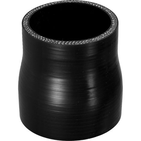 Tuyau En Silicone Noir 76mm, Universel Diamètre Intérieur 60-70mm, Angle 0°, Épaisseur 5mm, -60°C À 300°C, Pour Refroidisement, Huile, Frein, Antigel (1/5)