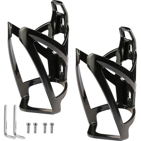 - Portaborraccia leggero - Porta borraccia per bicicletta - Porta borraccia MTB - Porta borraccia per bici da strada - Set da 2 pezzi - Materiale resistente - Supporto per bicicletta (1/5)