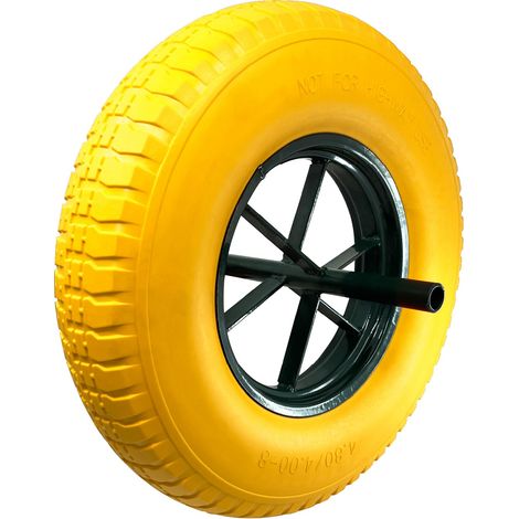 Roue increvable 400mm – Charge max. 250kg – Pour brouette et chariot de jardin – Résistante aux chocs et intempéries – Keli
