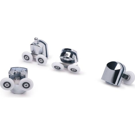 SET CARRELLINI SCORRIMENTO ANTE BOX DOCCIA 6MM