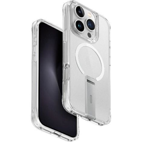 Custodia UNIQ Eleva con supporto verticale per iPhone 16 Pro 6.3" trasparente/trasparente (1/5)