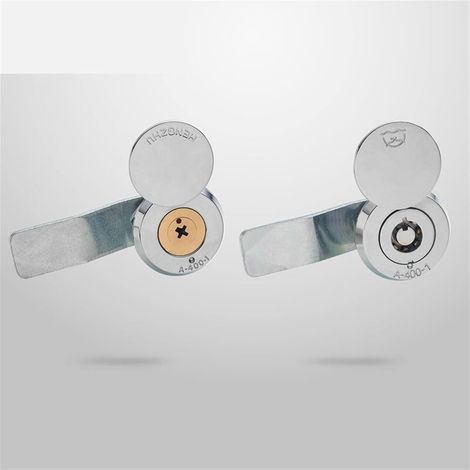 Serrure à came pour armoire avec couvercle, 2 clés tubulaires en (1/5)