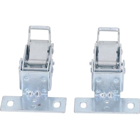 Charnière basculante pour scie sur table multifonction en fer 180° 8cm pour table à format escamotable pliable avec 2 charnières 2 rondelles 6 vis 6 écrous (1/5)
