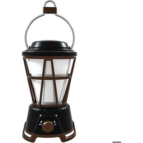 Lampes de campinglanterne à mainAtmosphère de flammeLampe de secours en cas de panne de courant, à énergie solaire, noire (1/5)