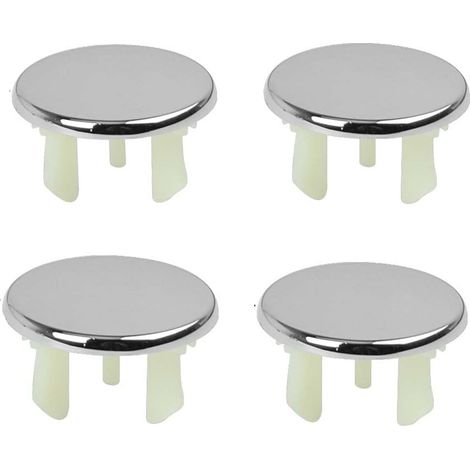 4 Pcs Bouchon trop-plein,Acier inoxydable,Diamètre 22-24 mm,Plastique ABS,Salle de bain,Cuisine (1/5)