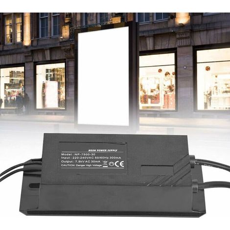 Jeffergarden NP-7500-30 Neon Light Transformateur lectronique Enseigne Au Néon Alimentation 7.5KV 30mA (1/5)