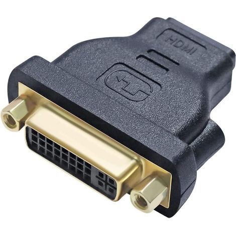 1 Adaptateur DVI vers HDMI, Bidirectionnel 24+5 ports, 4K 30Hz, Pour PC TV Projecteur (1/5)