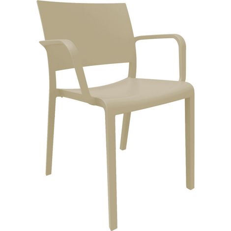 Chaise de jardin resol new fiona empilable résistance UV (1/3)
