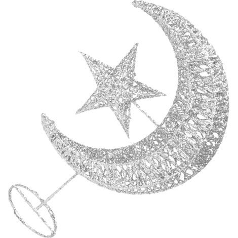 1 Pc étoile de la des Arbres d'arbre étoile Dessus de Sapin Scintillant cimier Sapin de Noel Topper Sapin de Noel décor étoile de noël des Arbres Fer forgé Silver (1/5)