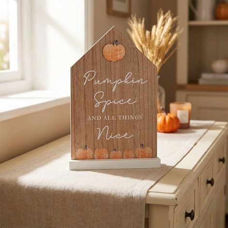 Pumpkin Spice And All Things Nice House Plaque (1/2)
