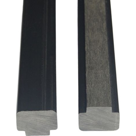 HOME DELUXE - 1x Nutleiste CALLANUT - für WPC Sichtschutzzaun Callado - je 2 Stück, Maße: 92 x 3 x 2,2 cm I Blickschutz Windschutz Sonnenschutz Stecksystem Nutleiste WPC Leiste
