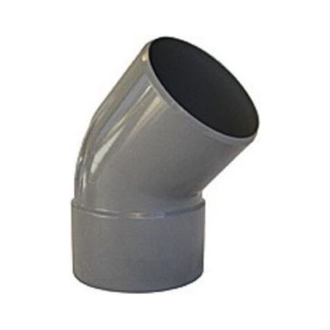 COUDE PVC A 45° POUR EVACUATION DOUBLE FEMELLE (1/2)